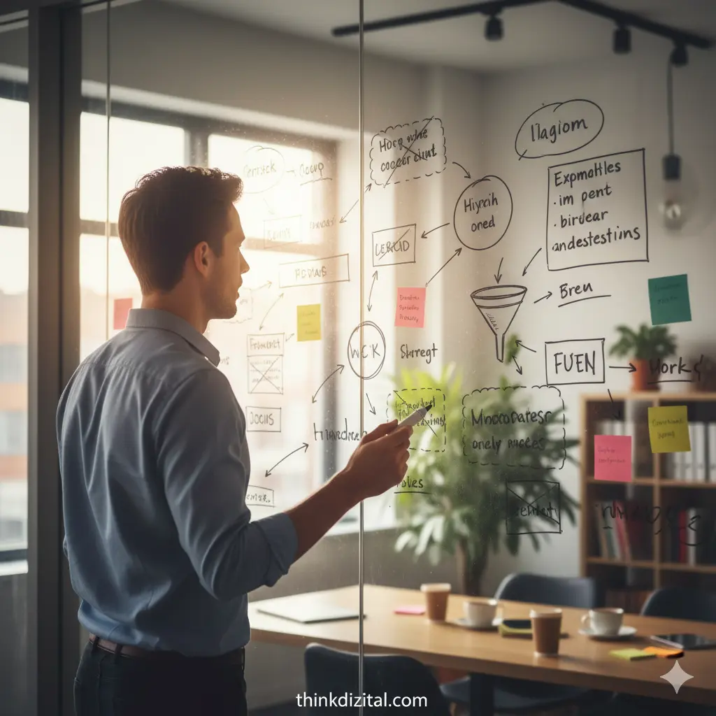 Marketing Consultation - Whiteboard Chalk Out