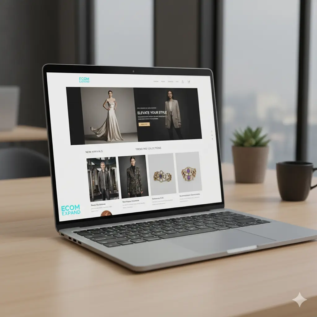 E-commerce Marketing Brand Website Laptop